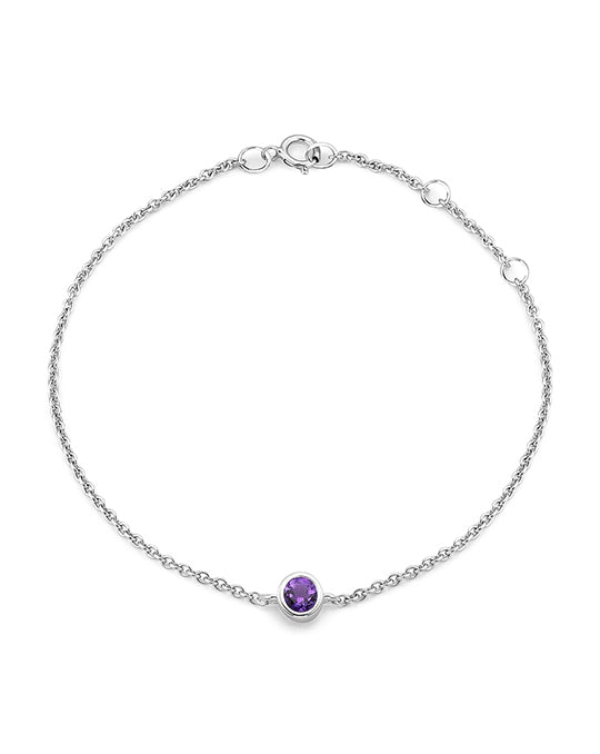 Gemstone Bezel Bracelet