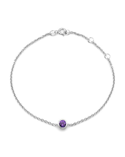 Gemstone Bezel Bracelet