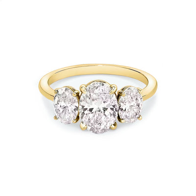 Gabriella- Oval Trilogy Engagement Ring