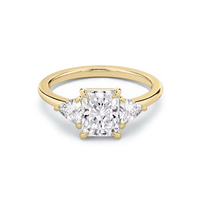 Anastasia- Radiant and Trilliant Trilogy Engagement Ring