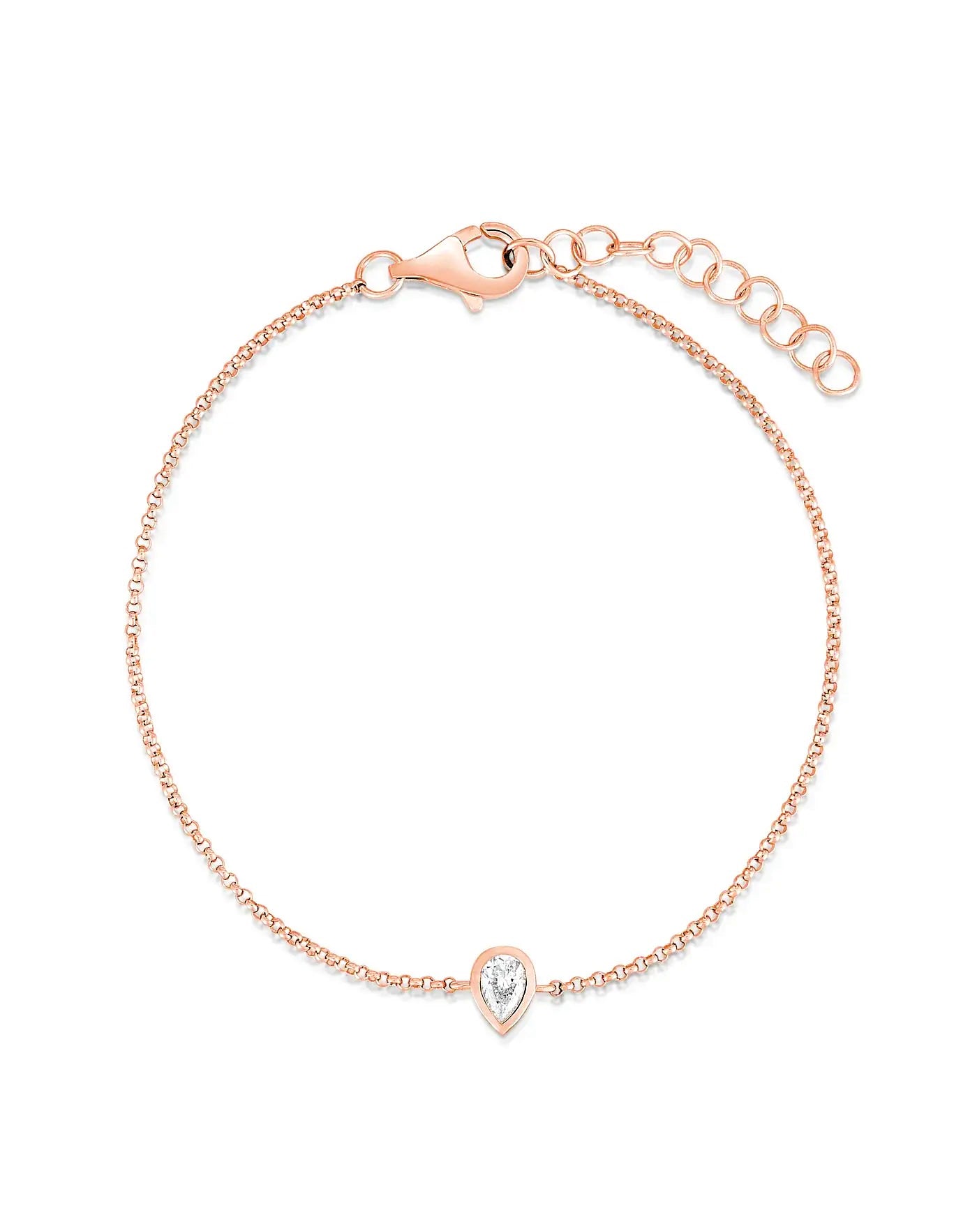 Pear Shape Diamond Bracelet