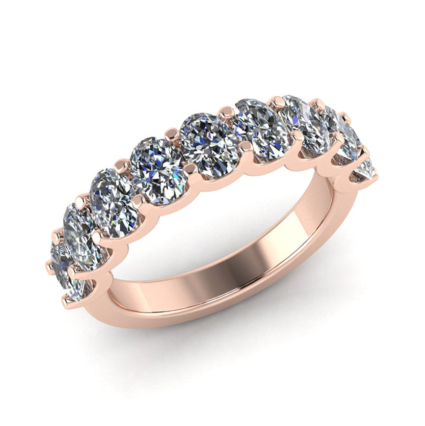 Claudia- Oval Diamond Band