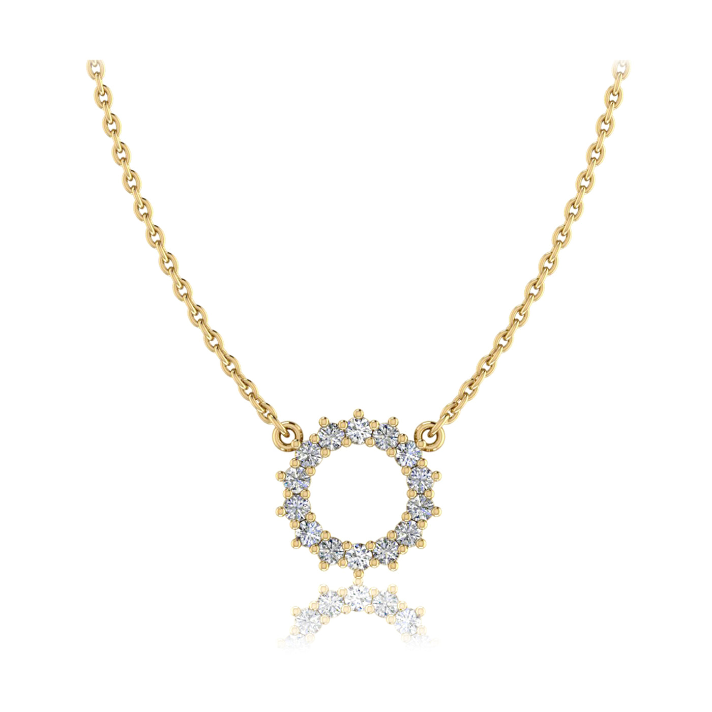 Diamond Circle of Life Necklace