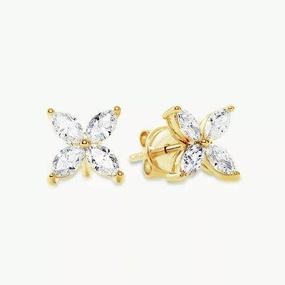 Marquise Shape Diamond Earrings