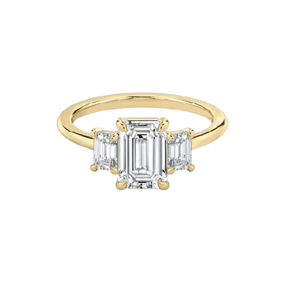 Josie – Trilogy Emerald Cut Engagement Ring