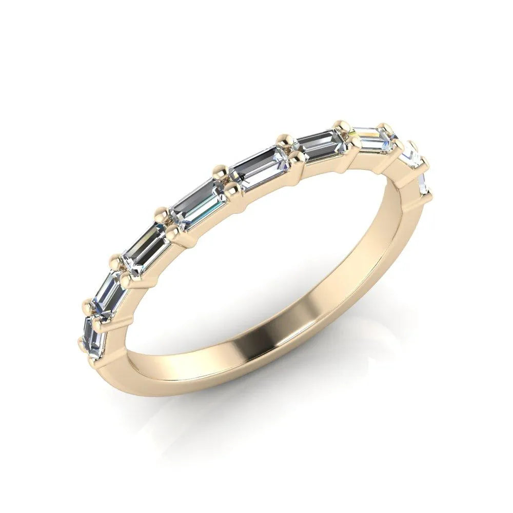 Sherine- Baguette Cut Claw Set Diamond Band