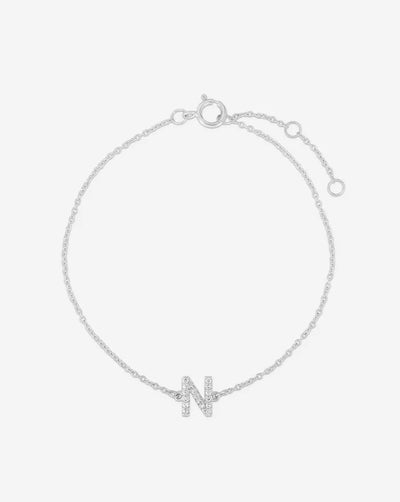 Diamond Initial Bracelet