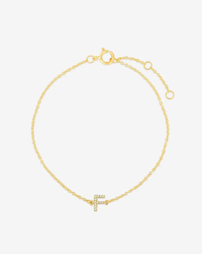 Diamond Initial Bracelet