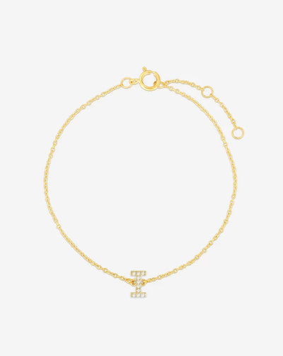 Diamond Initial Bracelet