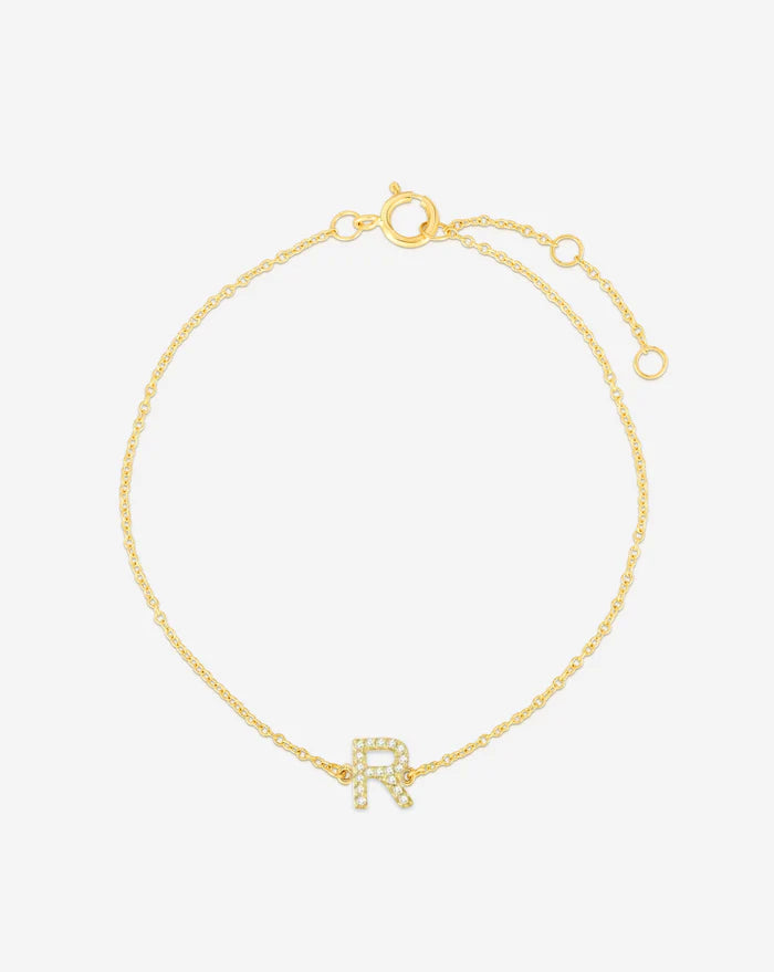 Diamond Initial Bracelet