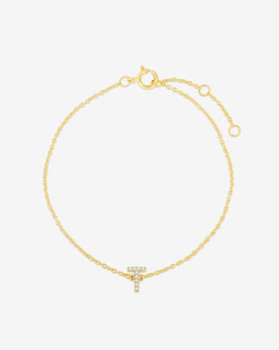 Diamond Initial Bracelet