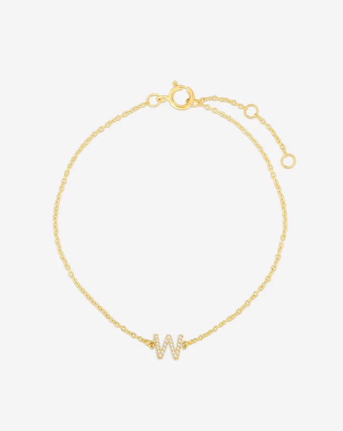 Diamond Initial Bracelet