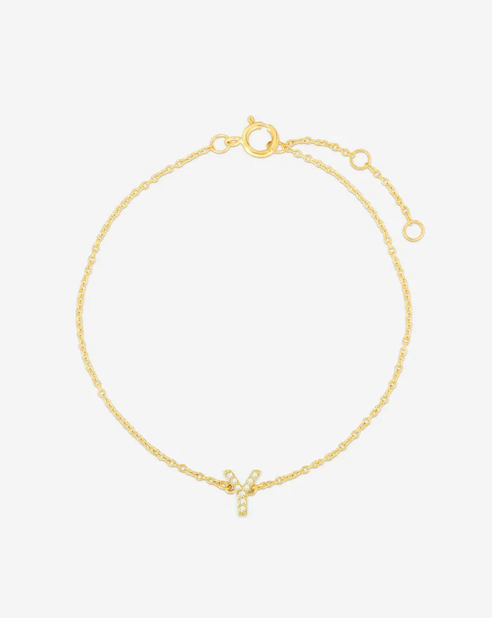 Diamond Initial Bracelet