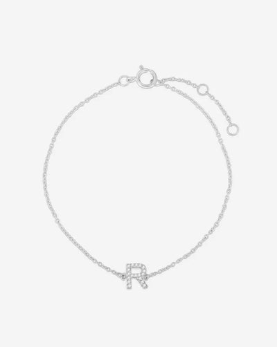 Diamond Initial Bracelet