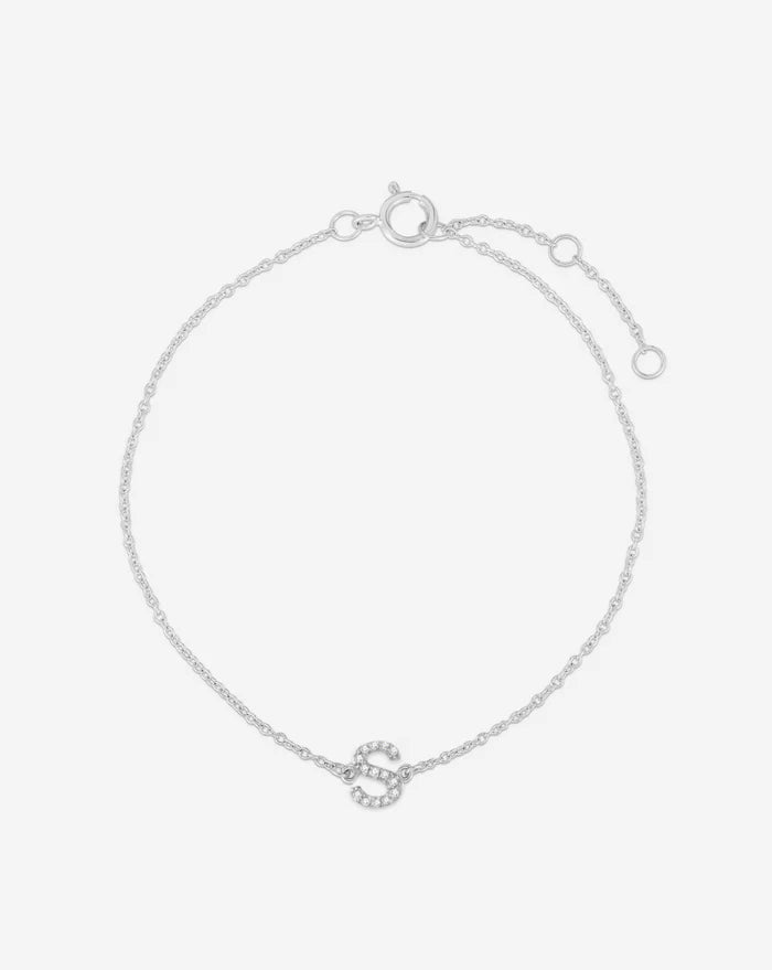 Diamond Initial Bracelet