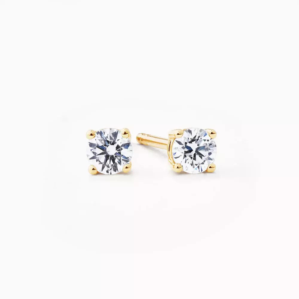 Stud Earrings with 0.30 Carat TW of Diamonds